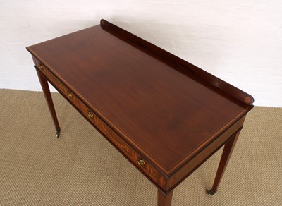 Lot 150 - A Good Edwardian Mahogany and Boxwood Strung Side or Hall Table by Edwards & Roberts of London