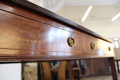 Lot 150 - A Good Edwardian Mahogany and Boxwood Strung Side or Hall Table by Edwards & Roberts of London