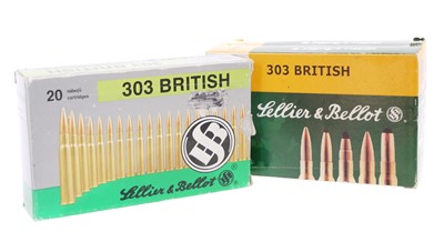 Lot Sellier & Bellot .303 ammunition, 60 rounds,...