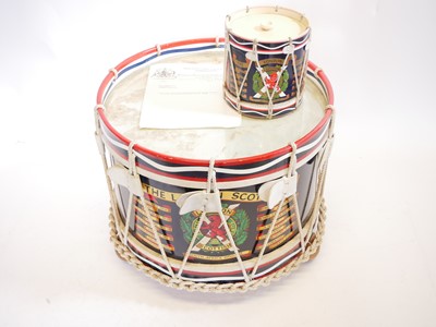 Lot 169 - London Scottish regimental tenor drum/coffee...