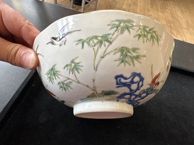 Lot 3 - A Chinese Qing Dynasty Ko-Sometsuke Type Bowl with Daoguang Mark