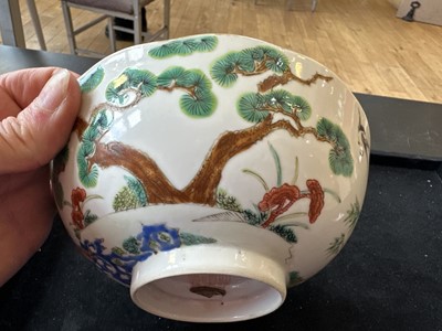 Lot 3 - A Chinese Qing Dynasty Ko-Sometsuke Type Bowl with Daoguang Mark
