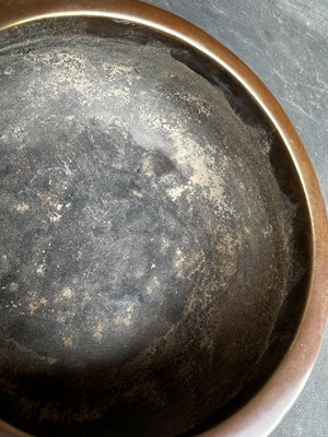 Lot 11 - A Chinese Bronze Censer with Xuande Mark on Bronze Stand