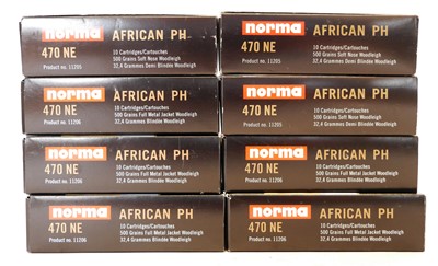 Lot Norma 470 Nitro Express African PH, 80 rounds...