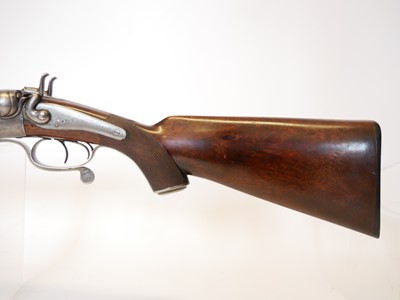 Lot 60 - D. Wales 10 bore side by side hammer gun,...