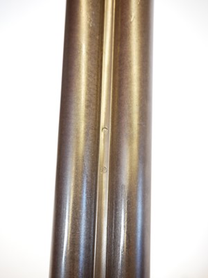 Lot 60 - D. Wales 10 bore side by side hammer gun,...