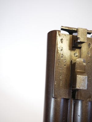 Lot 60 - D. Wales 10 bore side by side hammer gun,...