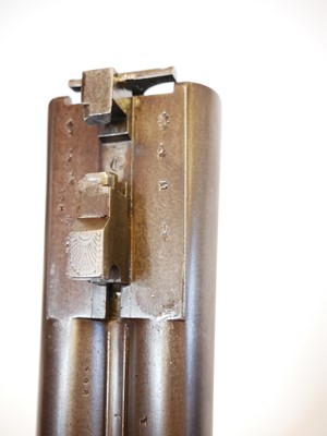 Lot 60 - D. Wales 10 bore side by side hammer gun,...