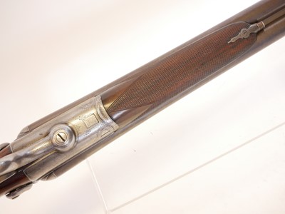 Lot 60 - D. Wales 10 bore side by side hammer gun,...