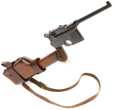 Lot 187 - Mauser C96 7.63mm semi automatic pistol with...