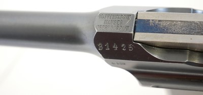 Lot 187 - Mauser C96 7.63mm semi automatic pistol with...