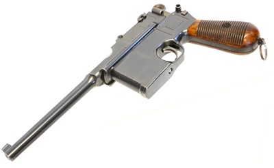 Lot 187 - Mauser C96 7.63mm semi automatic pistol with...
