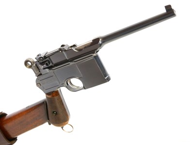 Lot 187 - Mauser C96 7.63mm semi automatic pistol with...