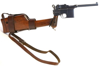 Lot 187 - Mauser C96 7.63mm semi automatic pistol with...
