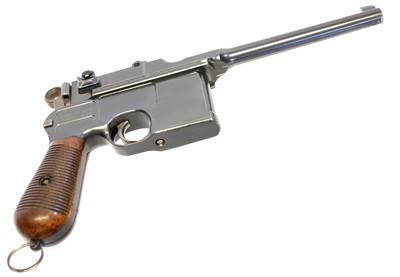Lot 187 - Mauser C96 7.63mm semi automatic pistol with...