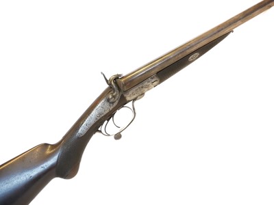 Lot 57 - J. Blanch and Sons 12 bore pinfire side by...