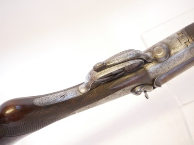 Lot 57 - J. Blanch and Sons 12 bore pinfire side by...