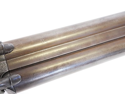 Lot 57 - J. Blanch and Sons 12 bore pinfire side by...