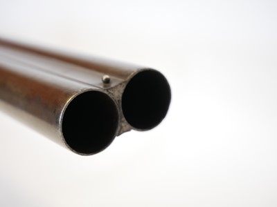 Lot 57 - J. Blanch and Sons 12 bore pinfire side by...