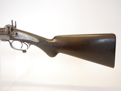 Lot 57 - J. Blanch and Sons 12 bore pinfire side by...