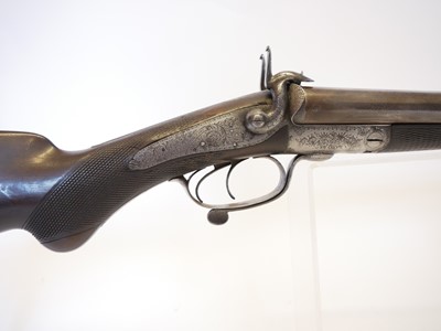 Lot 57 - J. Blanch and Sons 12 bore pinfire side by...