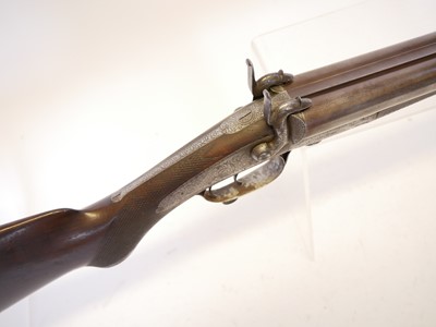 Lot 57 - J. Blanch and Sons 12 bore pinfire side by...