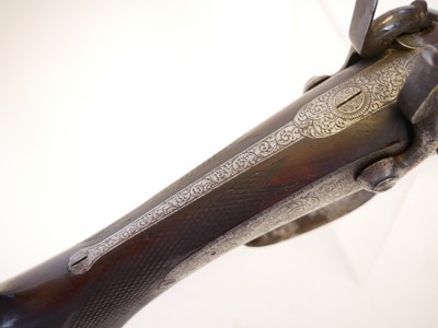 Lot 57 - J. Blanch and Sons 12 bore pinfire side by...