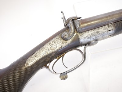 Lot 57 - J. Blanch and Sons 12 bore pinfire side by...