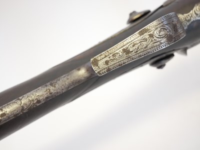 Lot 55 - Beckwith 14 bore percussion side by side...