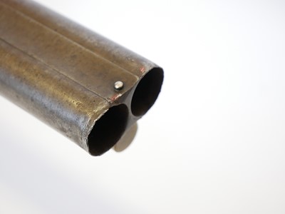 Lot 55 - Beckwith 14 bore percussion side by side...