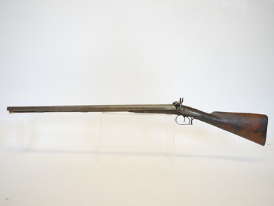 Lot 55 - Beckwith 14 bore percussion side by side...