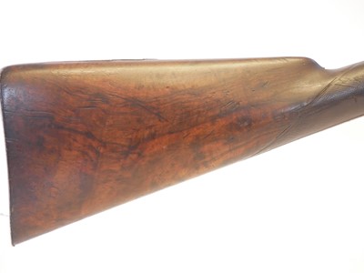 Lot 55 - Beckwith 14 bore percussion side by side...