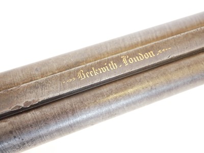 Lot 55 - Beckwith 14 bore percussion side by side...