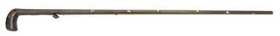 Lot 50 - Percussion 50 bore underhammer walking stick...