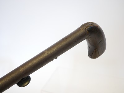 Lot 50 - Percussion 50 bore underhammer walking stick...