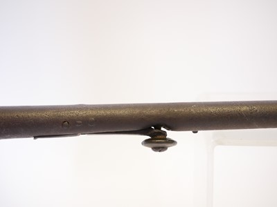 Lot 50 - Percussion 50 bore underhammer walking stick...