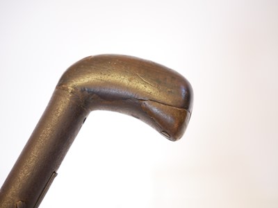 Lot 50 - Percussion 50 bore underhammer walking stick...