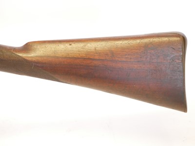 Lot 51 - Percussion single barrel 16 barrel shotgun,...