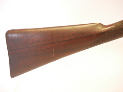 Lot 51 - Percussion single barrel 16 barrel shotgun,...