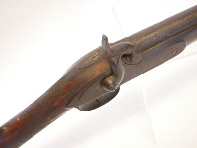Lot 51 - Percussion single barrel 16 barrel shotgun,...