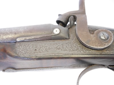 Lot 53 - Cased Purdey 14 bore percussion side-by-side...