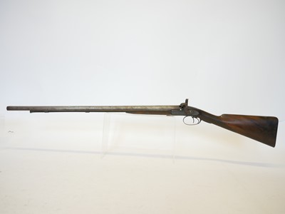 Lot 53 - Cased Purdey 14 bore percussion side-by-side...