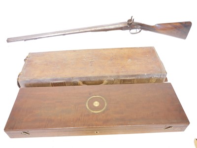 Lot 53 - Cased Purdey 14 bore percussion side-by-side...