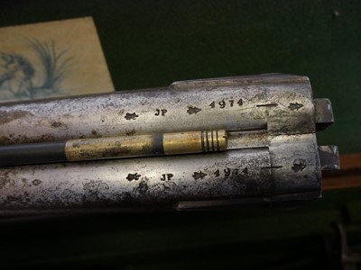 Lot 53 - Cased Purdey 14 bore percussion side-by-side...