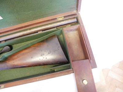 Lot 53 - Cased Purdey 14 bore percussion side-by-side...