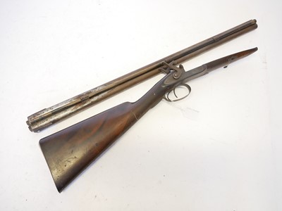 Lot 53 - Cased Purdey 14 bore percussion side-by-side...