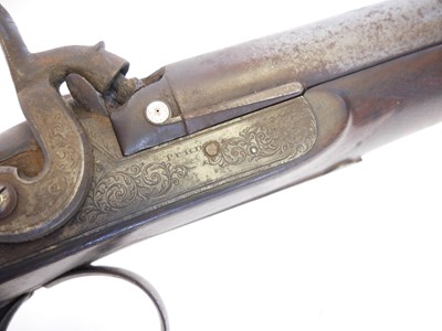 Lot 53 - Cased Purdey 14 bore percussion side-by-side...