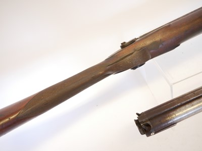 Lot 54 - Unusual Purdey 14 bore percussion side-by-side...