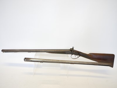 Lot 54 - Unusual Purdey 14 bore percussion side-by-side...