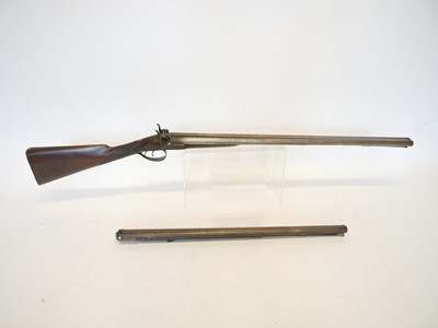Lot 54 - Unusual Purdey 14 bore percussion side-by-side...
